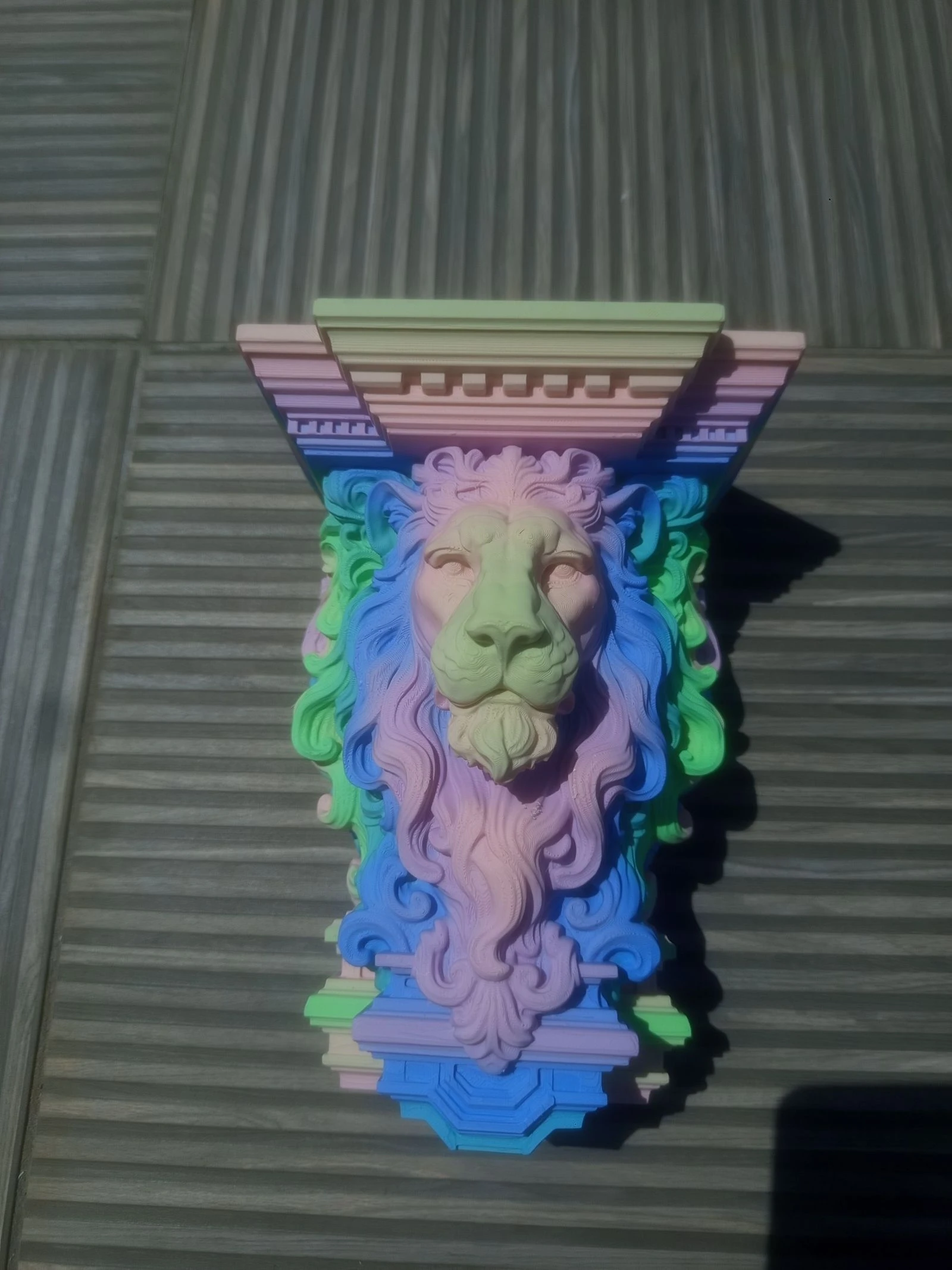 Multicolor tete de lion matte effect decoration❤️‍⚡️💛 – photo 6